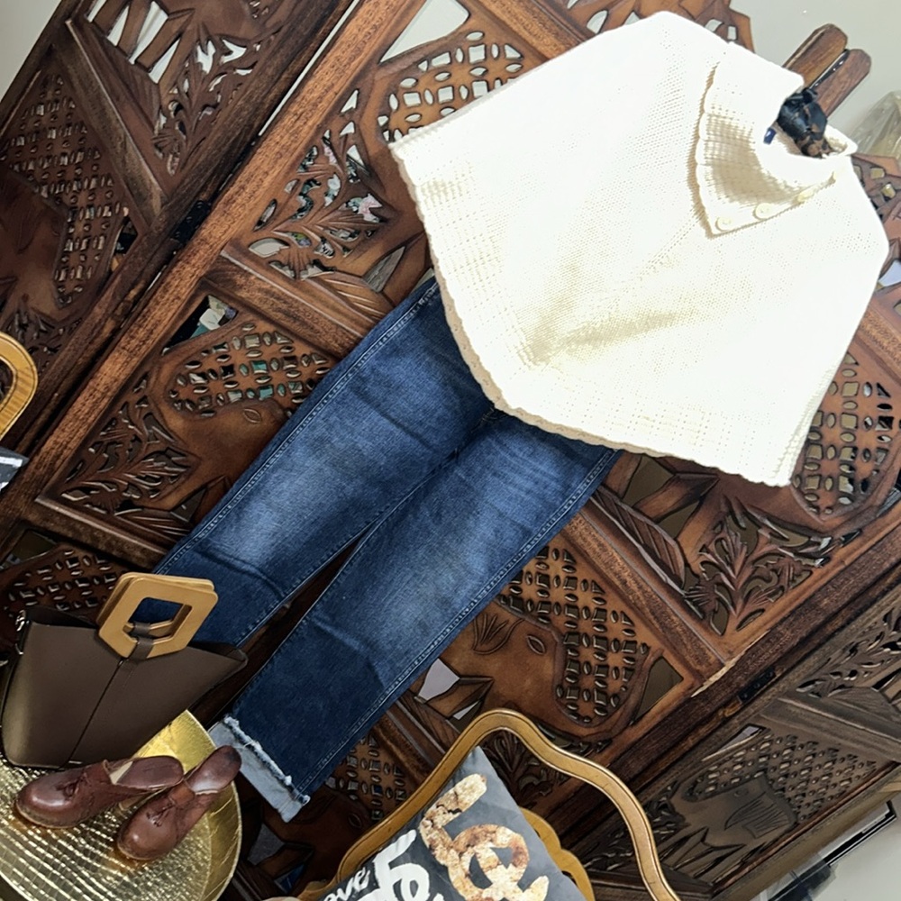 Vtg GAP Cropped Poncho